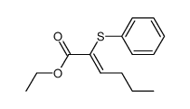 ethyl 2-phenylthio-2-hexenoate结构式