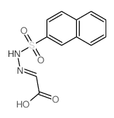 Acetic acid, [(2-naphthalenylsulfonyl)hydrazono]-结构式