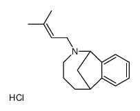 2-(3-methylbut-2-en-1-yl)-1,2,3,4,5,6-hexahydro-1,6-methanobenzo[c]azocine hydrochloride结构式