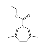 ethyl 3,6-dimethyl-1H-azepine-1-carboxylate结构式
