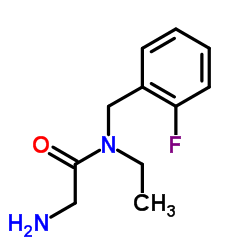 N-Ethyl-N-(2-fluorobenzyl)glycinamide结构式