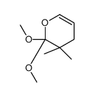 2,2-dimethoxy-3,3-dimethyl-4H-pyran结构式