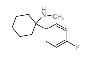 Cyclohexanamine,1-(4-fluorophenyl)-N-methyl-结构式