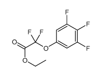 ethyl 2,2-difluoro-2-(3,4,5-trifluorophenoxy)acetate结构式