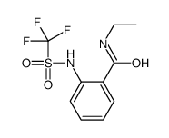 N-ethyl-2-(trifluoromethylsulfonylamino)benzamide Structure