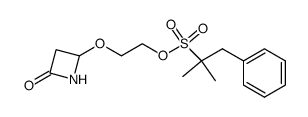 2-[(2'-oxoazetidin-4'-yl)oxy]ethyl 1,1-dimethyl-2-phenylethanesulfonate结构式