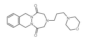 3-(3-(4-Morpholinyl)propyl)-3,4,7,12-tetrahydro-1H-(1,2,5)triazepino(1,2-b)phthalazine-1,5(2H)-dione Structure