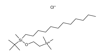 <2-(dodecylmethyl-tert-butylsiloxy)ethyl>trimethylammonium chloride Structure