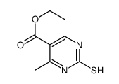 5-PYRIMIDINECARBOXYLIC ACID, 1,2-DIHYDRO-6-METHYL-2-THIOXO-, ETHYL ESTER Structure