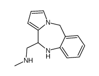 11-(methylaminomethyl)-10,11-dihydro-5H-pyrrolo[2,1-c][1,4]benzodiazepine Structure