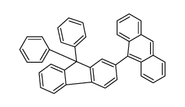 9-(9,9-diphenylfluoren-2-yl)anthracene Structure