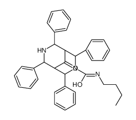 N-butyl-9-oxo-2,4,6,8-tetraphenyl-3,7-diazabicyclo[3.3.1]nonane-3-carboxamide Structure