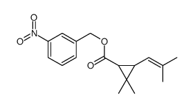 (3-nitrophenyl)methyl 2,2-dimethyl-3-(2-methylprop-1-enyl)cyclopropane-1-carboxylate Structure