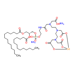 1,2-diMyristoyl-sn-glycero-3-phosphoethanolamine-N-diethylenetriaminepentaacetic acid (gadolinium salt) Structure