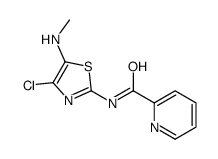 N-[4-chloro-5-(methylamino)-1,3-thiazol-2-yl]pyridine-2-carboxamide结构式