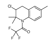 1-(3-chloro-2,2,6-trimethyl-3,4-dihydroquinolin-1-yl)-2,2,2-trifluoroethanone结构式