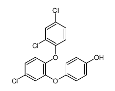 4-[5-chloro-2-(2,4-dichlorophenoxy)phenoxy]phenol结构式