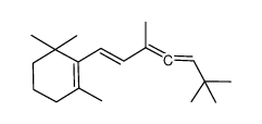 2,2,5-trimethyl-5-(2',6',6'-trimethyl-1'-cyclohexen-1'-yl)-3,4,6(E)-heptatriene结构式