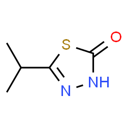 1,3,4-Thiadiazol-2(3H)-one,5-(1-methylethyl)- Structure