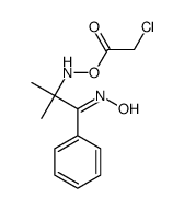 [(1-hydroxyimino-2-methyl-1-phenylpropan-2-yl)amino] 2-chloroacetate Structure