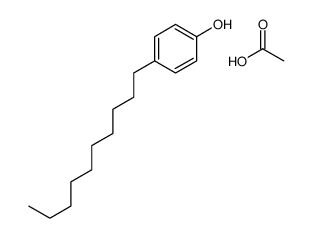 acetic acid,4-decylphenol Structure