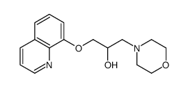 4-Morpholineethanol, alpha-((8-quinolinyloxy)methyl)-结构式