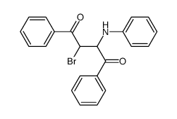 2-anilino-3-bromo-1,4-diphenyl-butane-1,4-dione结构式