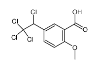 2-methoxy-5-(1,2,2,2-tetrachloro-ethyl)-benzoic acid Structure