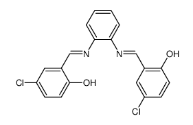 N,N'-bis(5-chlorosalicylidene)-1,2-phenylenediamine Structure