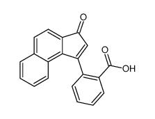 2-(3-oxo-3H-cyclopenta[a]naphthalen-1-yl)-benzoic acid结构式