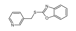 2-(pyridin-3-ylmethylsulfanyl)-1,3-benzoxazole结构式