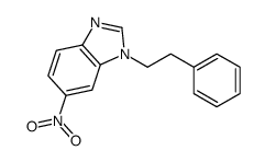 6-nitro-1-(2-phenylethyl)benzimidazole结构式