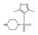 3,5-dimethyl-4-piperazin-1-ylsulfonyl-1,2-oxazole结构式