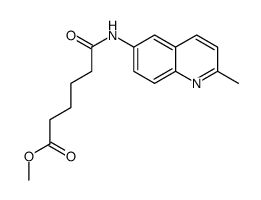 methyl 6-[(2-methylquinolin-6-yl)amino]-6-oxohexanoate结构式
