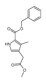 benzyl 4-<(methoxycarbonyl)methyl>-3-methylpyrrole-2-carboxylate Structure
