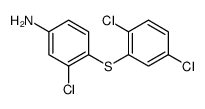 3-chloro-4-(2,5-dichlorophenyl)sulfanylaniline结构式