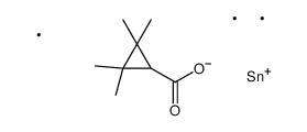 trimethylstannyl 2,2,3,3-tetramethylcyclopropane-1-carboxylate Structure