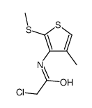 2-chloro-N-(4-methyl-2-methylsulfanylthiophen-3-yl)acetamide Structure