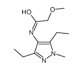 N-(3,5-diethyl-1-methylpyrazol-4-yl)-2-methoxyacetamide结构式