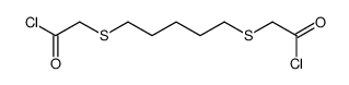 2-[5-(2-chloro-2-oxoethyl)sulfanylpentylsulfanyl]acetyl chloride结构式