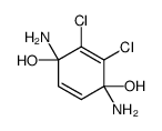 1,4-diamino-2,3-dichlorocyclohexa-2,5-diene-1,4-diol Structure