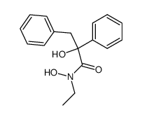 N-Ethyl-2-hydroxy-2,3-diphenylpropiohydroxamsaeure Structure