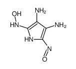 N-(3,4-diamino-5-nitroso-1H-pyrrol-2-yl)hydroxylamine Structure