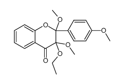 3-ethoxy-2,3,4'-trimethoxyflavan-4-one Structure