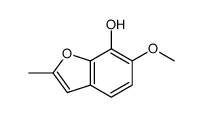 6-methoxy-2-methyl-1-benzofuran-7-ol Structure