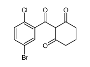 2-(5-bromo-2-chlorobenzoyl)cyclohexane-1,3-dione Structure