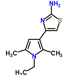 4-(1-Ethyl-2,5-dimethyl-1H-pyrrol-3-yl)-1,3-thiazol-2-amine结构式