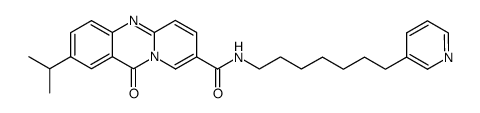 2-(1-Methylethyl)-N-[7-(pyridin-3-yl)heptyl]-11-oxo-11H-pyrido[2,1-b]quinazoline-8-carboxamide Structure