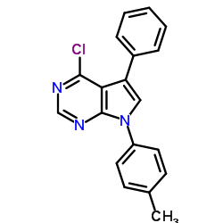 4-Chloro-7-(4-methylphenyl)-5-phenyl-7H-pyrrolo[2,3-d]pyrimidine Structure