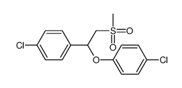 1-chloro-4-[1-(4-chlorophenoxy)-2-methylsulfonylethyl]benzene Structure